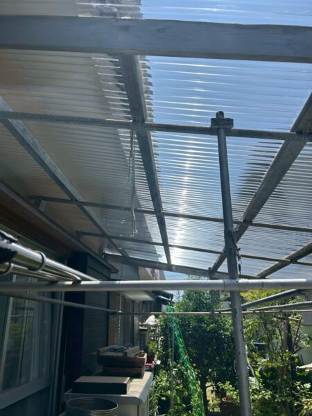 浜松市にて屋根修理〈波板ポリカの割れ・剥がれ〉 施工後