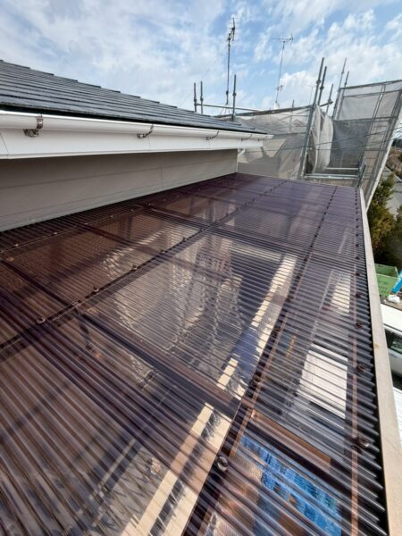 浜松市にて波板屋根修理〈ポリカの張替え工事〉 施工後