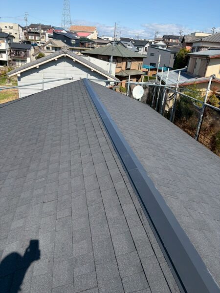 浜松市にて雨漏り修理〈室内天井からの雨漏り・カバー工法〉 施工後