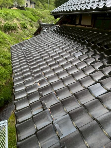 石川県にて瓦屋根修理・積雪による葺き直し工事 施工後